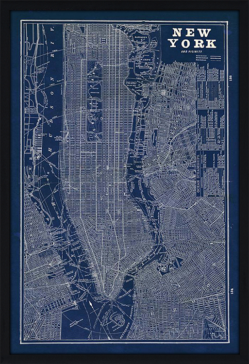 Blueprint Map New York